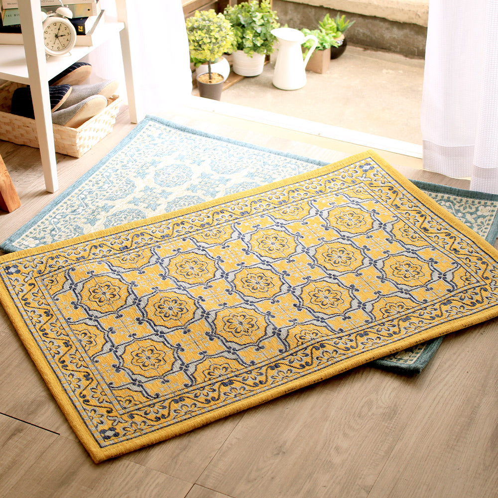 ゴブラン織り 玄関マット ダニエラ｜手洗いOK 滑り止め付き – 【公式