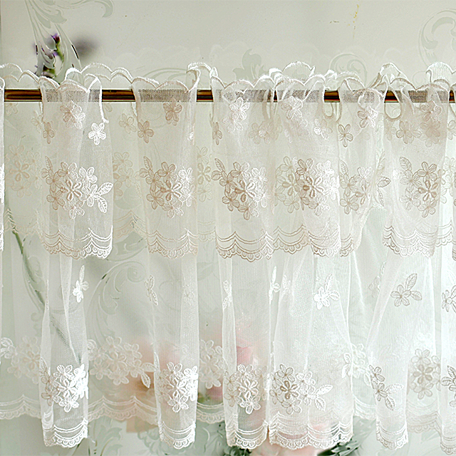 チュールカフェカーテン