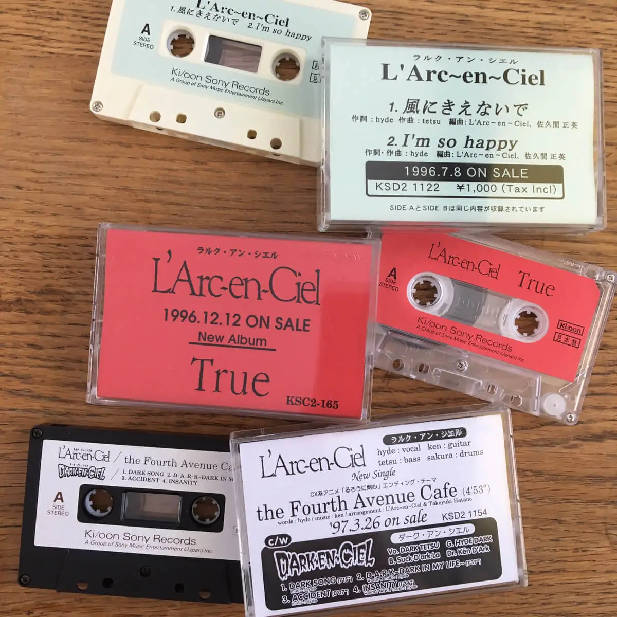 宅配買取】L'Arc-en-Ciel、90s～2000年の見本盤カセットテープを大阪府