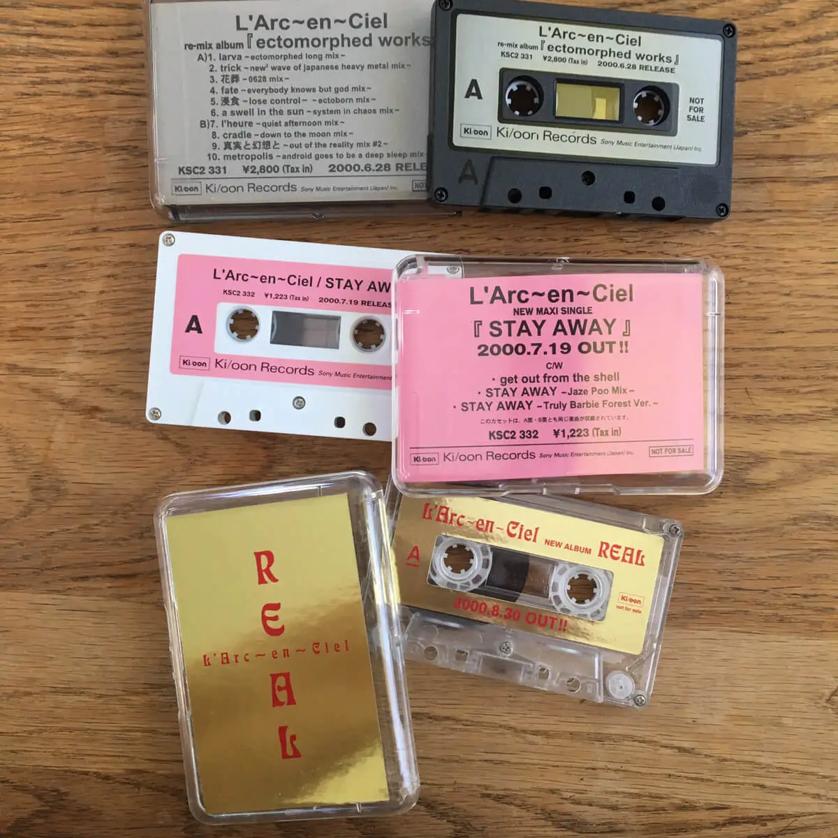 宅配買取】L'Arc-en-Ciel、90s～2000年の見本盤カセットテープを大阪府