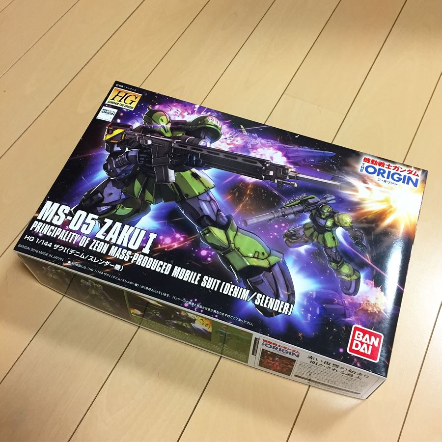 HGGTO ザクI（旧ザク）オリジン版 全塗装+ウェザリング製作レビュー