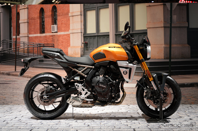 ネオレトロ戦国時代!? 新型スズキ『GSX-8T/8TT』モビショーでの公開に