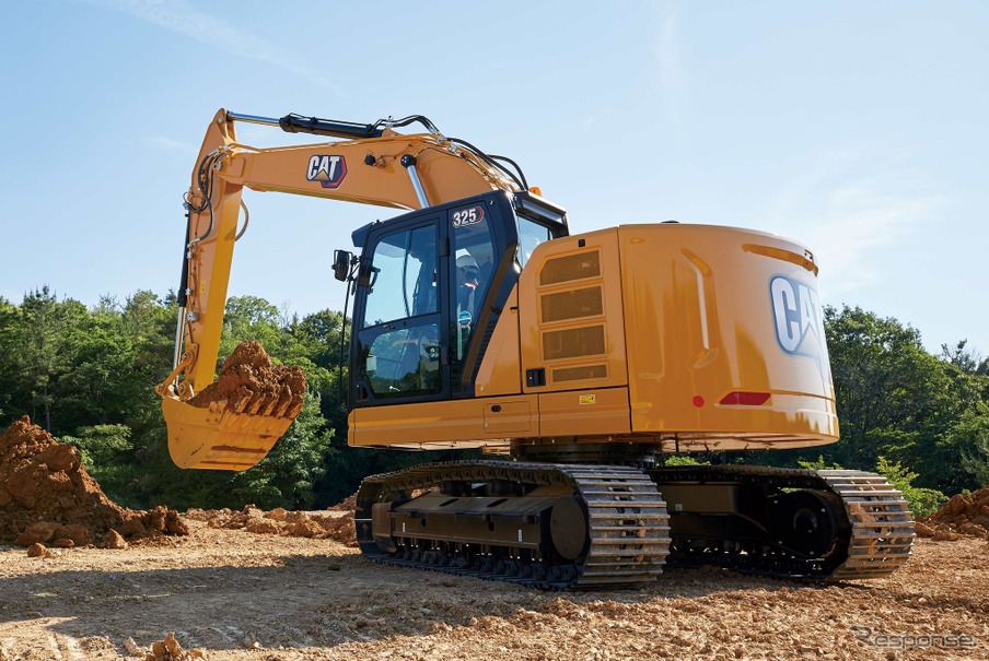 キャタピラー、新型油圧ショベル「Cat 325 汎用小旋回機」発売…狭所