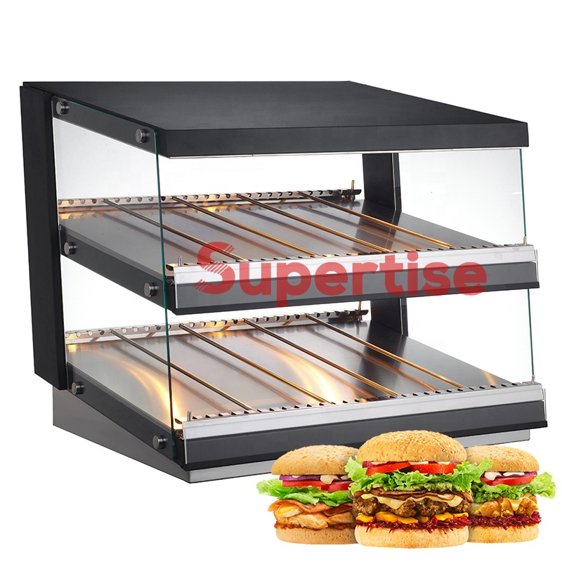 業務用電気パイウォーマー/温かい食品陳列ショーケース/ガラス