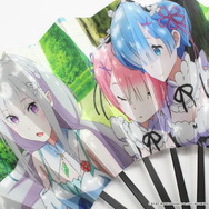 Re:ゼロ」エミリア、エキドナ、レム、ラムたちを表現した“飾り扇子