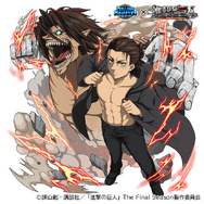 進撃の巨人」エレン(CV梶裕貴)＆リヴァイ(CV神谷浩史)らが参戦!!スマホ