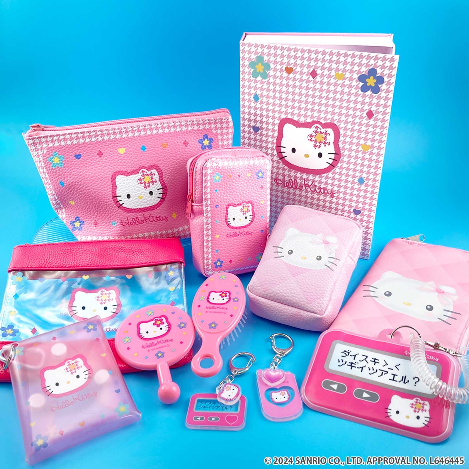 ハローキティ×サンキューマート」ポケベルやガラケーがモチーフ！平成