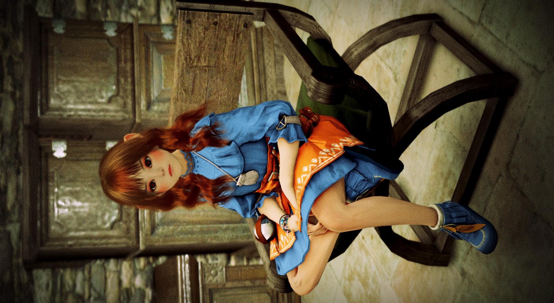 スクリーンショット／映像] 名画【すわるジョルジェット