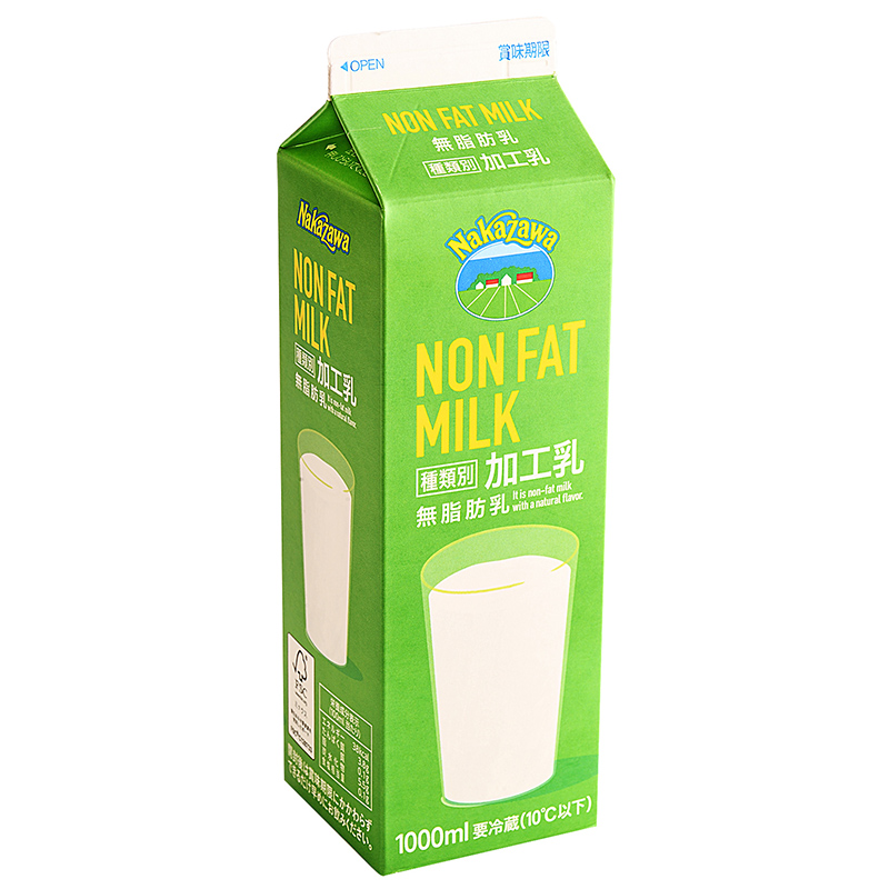 Non Fat Milk（ノンファットミルク）（1000ml）|中沢乳業 e-shop