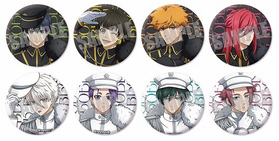 ブルーロック トレーディングマット缶バッジ Blue military ver. 8個