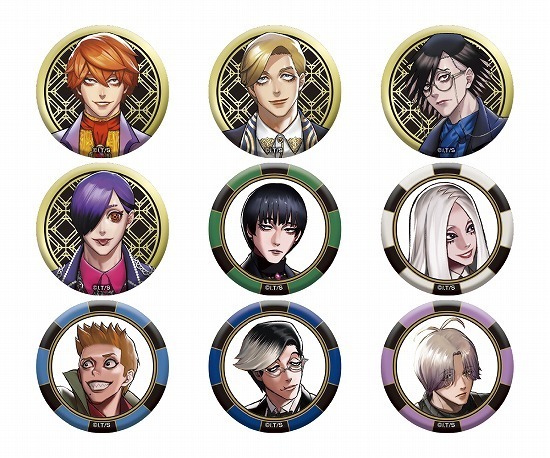 ジャンケットバンク 描き下ろし 缶バッジコレクション スーツver. 9個