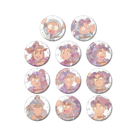 忍たま乱太郎 トレーディング プリズムパターン 缶バッジ ver.A 11個