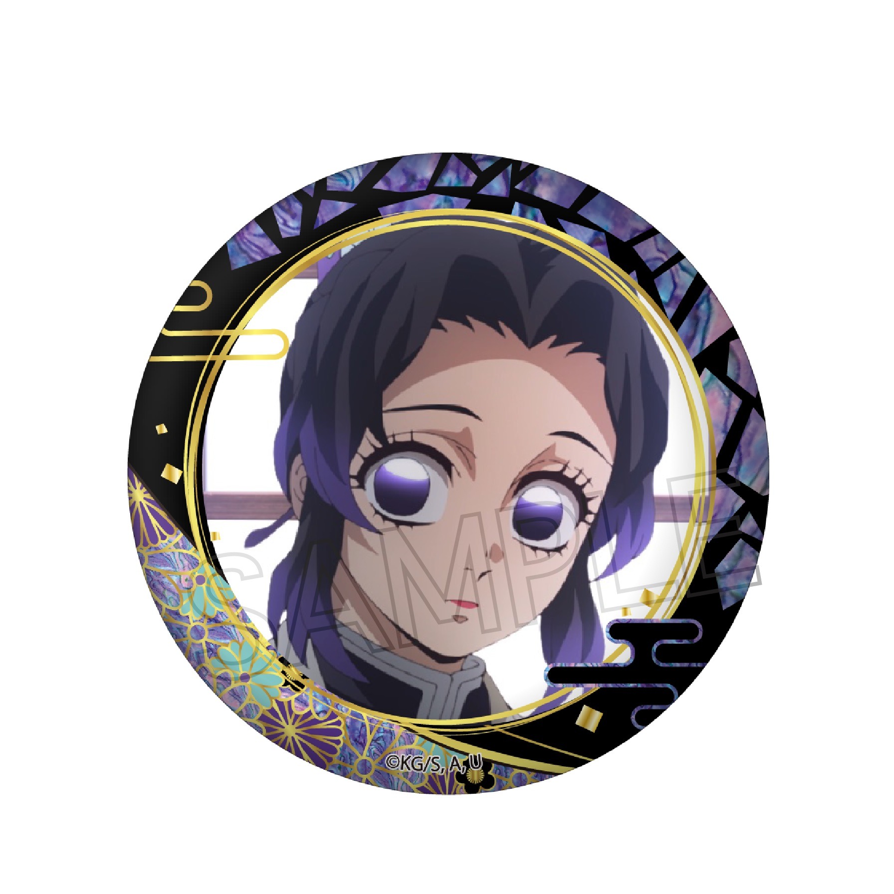 鬼滅の刃 螺鈿風シリーズ Vol.3 缶バッジ 胡蝶しのぶ｜ホビーの総合