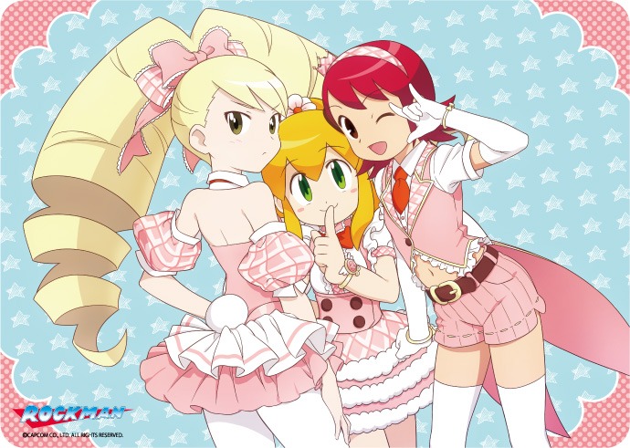 キャラクター万能ラバーマット ロックマン アイドル ロール・メイル