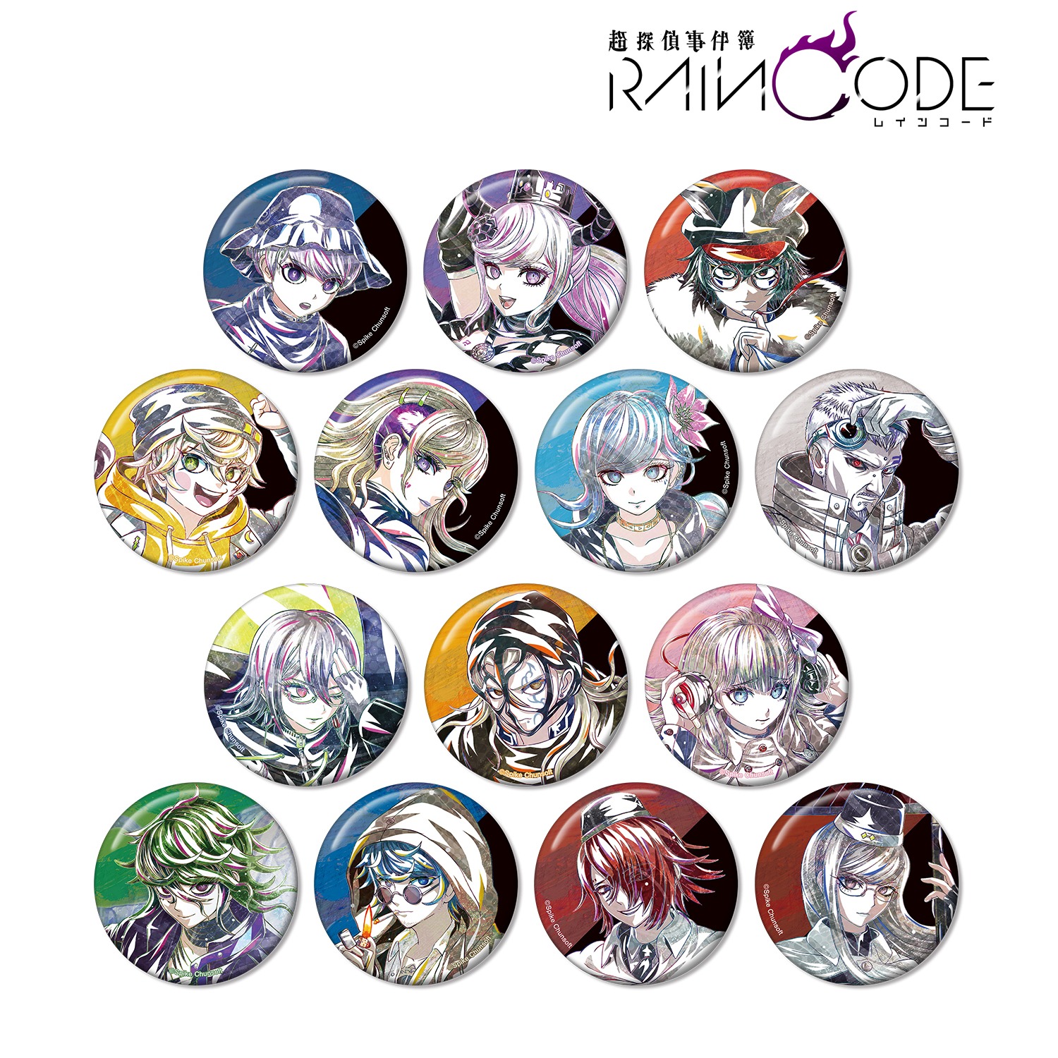超探偵事件簿 レインコード トレーディング Ani-Art 缶バッジ 14個入り