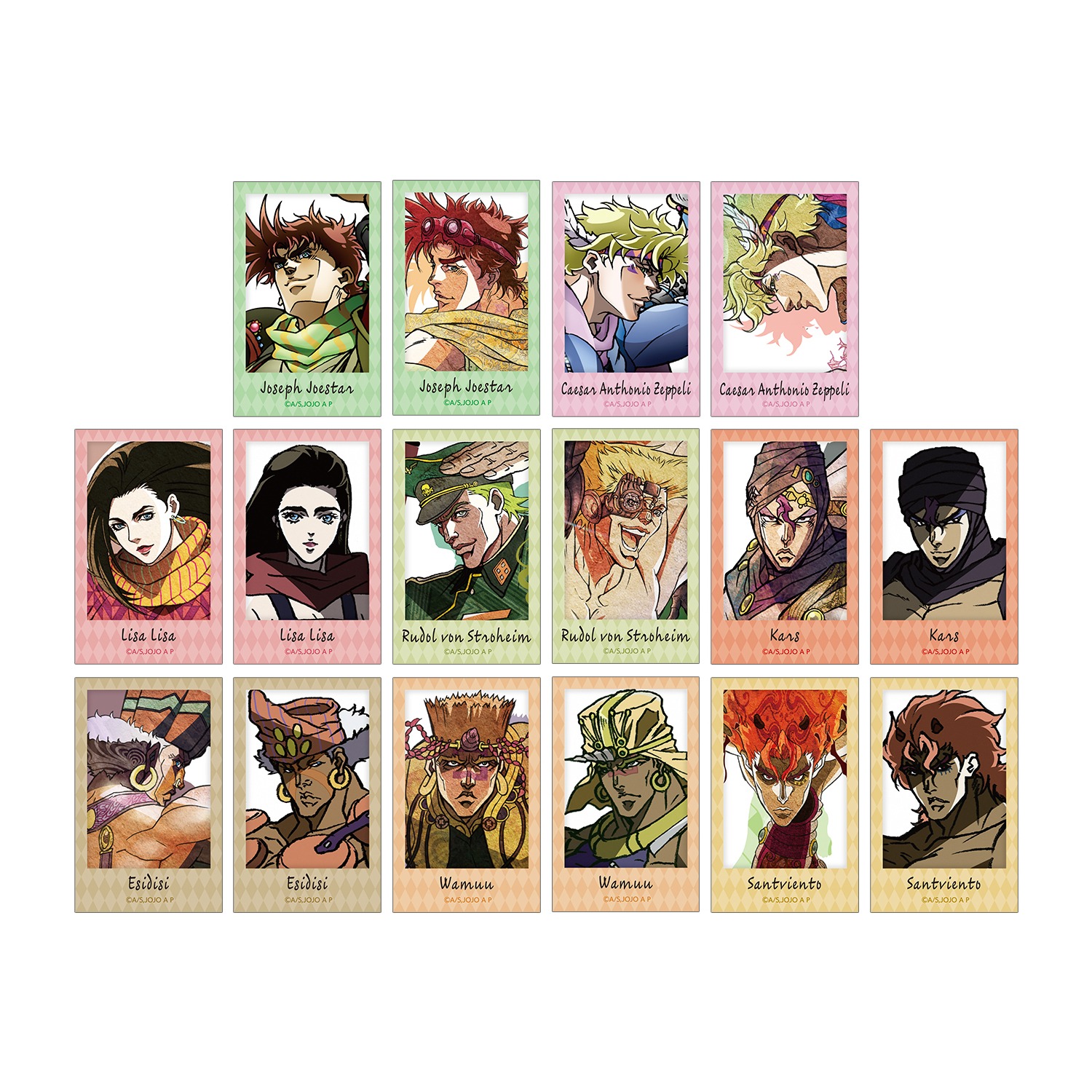 ジョジョの奇妙な冒険 戦闘潮流トレーディングインスタントカメラ風