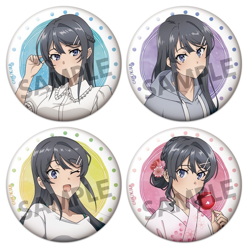 青春ブタ野郎シリーズ 描き下ろしトレーディング缶バッジ 桜島麻衣の