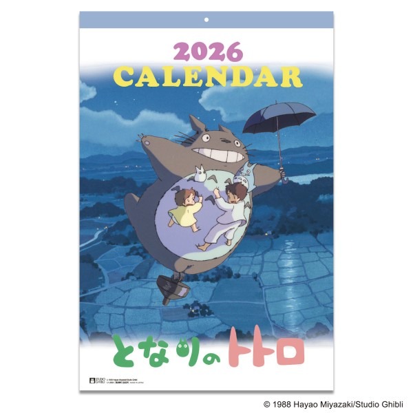 となりのトトロ CL-002 2026年壁掛けカレンダー｜ホビーの総合通販