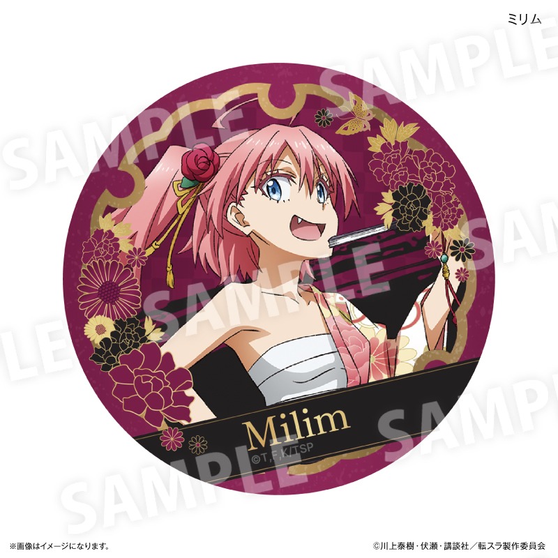 転生したらスライムだった件 トレーディングラメ缶バッジ 和装引きver