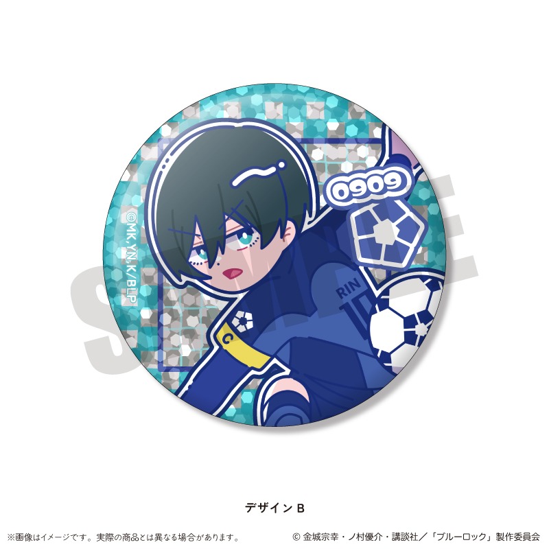 ブルーロック トレーディングホログラム缶バッジ にゅ～とろ 第1弾 14