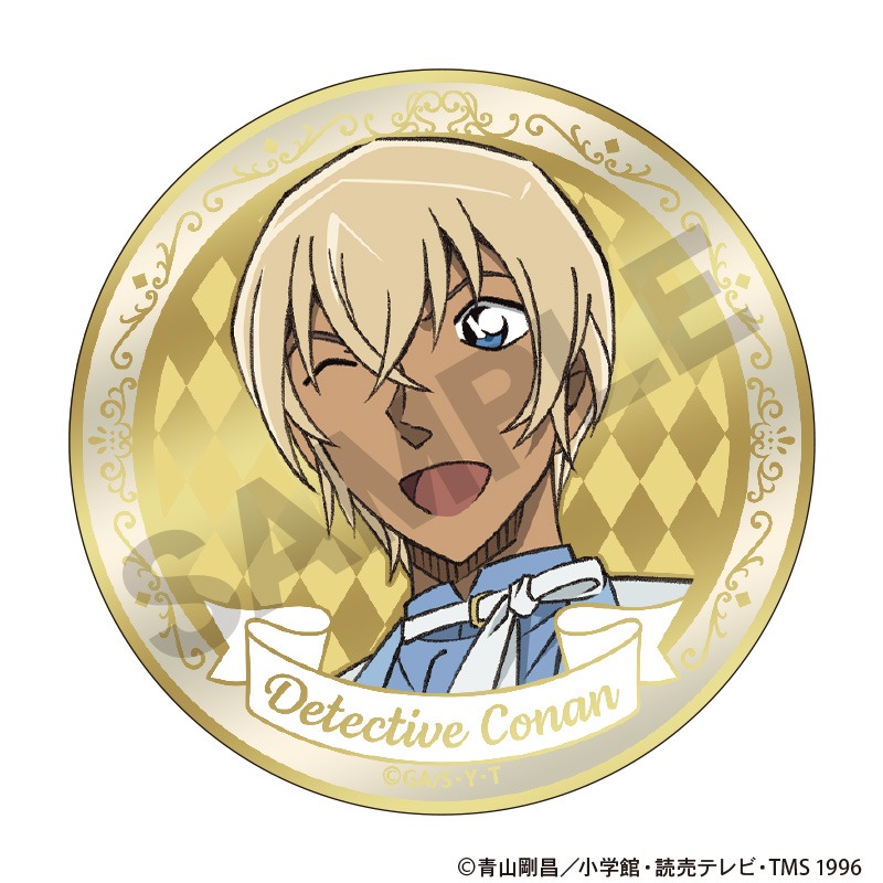 名探偵コナン トレーディングゴールドメタル缶バッジ バルーン 6個入り