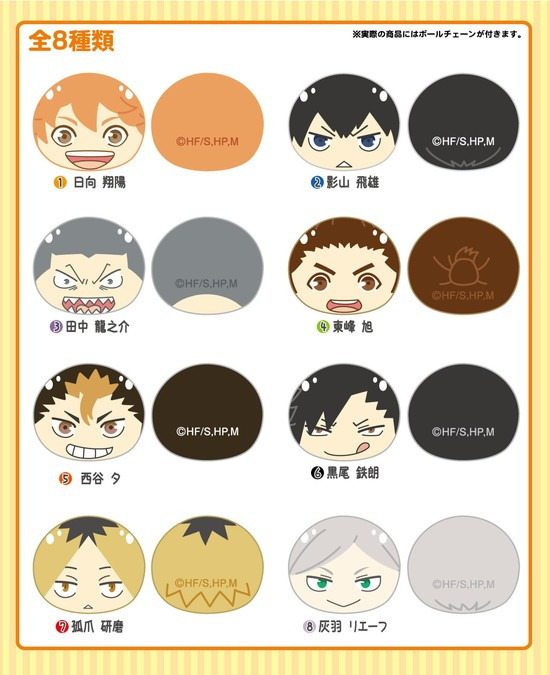 ハイキュー!! おまんじゅうにぎにぎマスコット 8個入り1BOX｜ホビーの