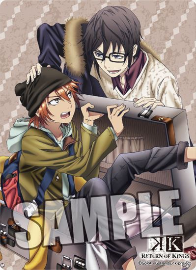 K RETURN OF KINGS マグネットステッカー 伏見 猿比古＆八田 美咲