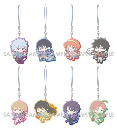 再販】銀魂 クリアラバーストラップ第2弾～レトロポップ～ 8個入り1BOX