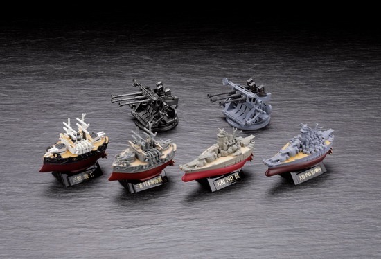 海洋堂 miniQ ワールドシップ゛デフォルメ4 連合艦隊旗艦大和・三笠編