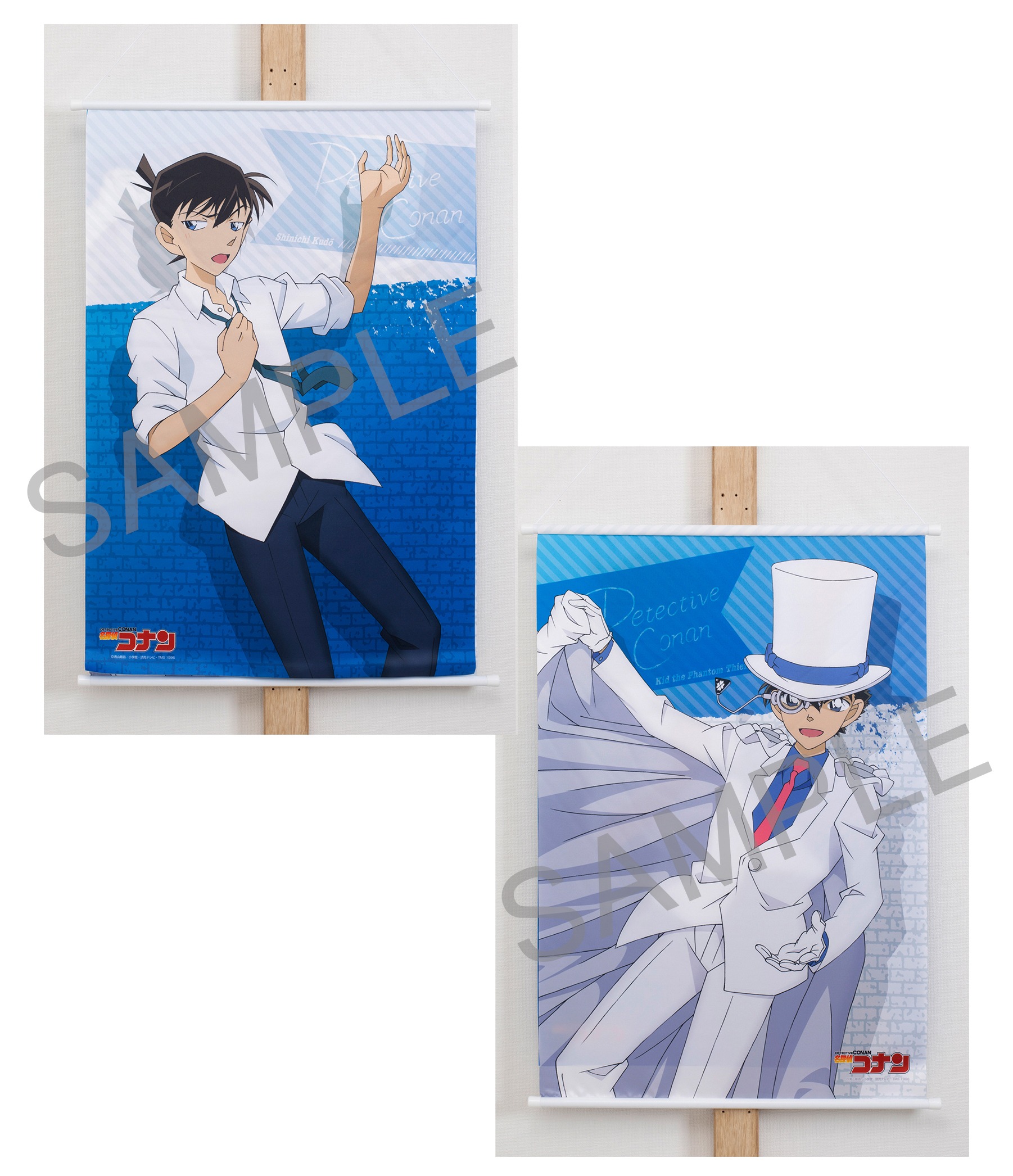 名探偵コナン 変装on offタペストリー 工藤新一＆怪盗キッドver