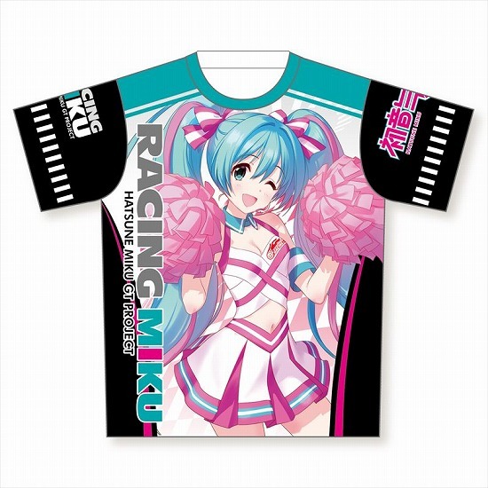 初音ミクGTプロジェクト フルグラフィックTシャツ レーシングミク 2019