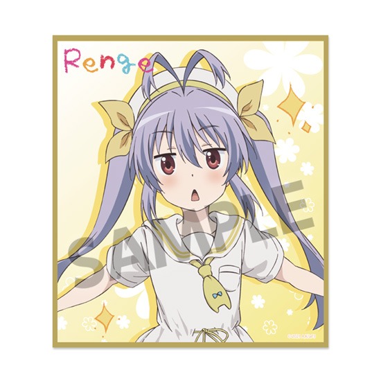 のんのんびより のんすとっぷ 描き下ろしミニ色紙 宮内れんげ セーラー