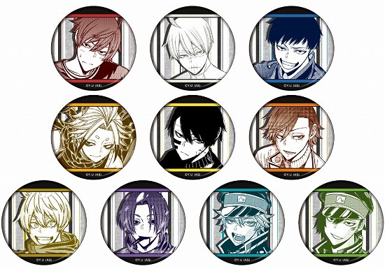 桃源暗鬼 桃裏楔 メディコス 缶バッジ 10点 桃源暗鬼 桃裏楔