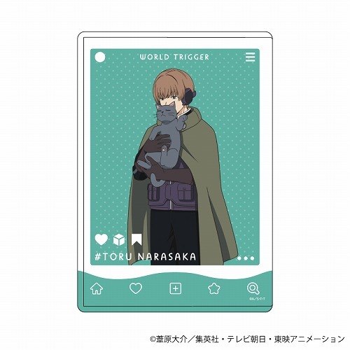 ワールドトリガー キャラクリアケース 05 奈良坂透 猫ver. 描き下ろし