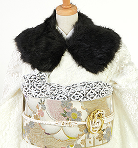 振袖用フェイクファーショール No.ZX-5001-00のレンタル｜きもの365