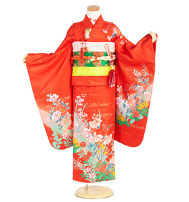 アンティーク風 正絹 七五三（子ども） 7歳 No.JA-5158のレンタル