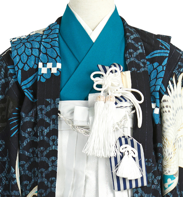 JAPAN STYLE 七五三（子ども） 3歳男の子袴セット（専用羽織紐付） No