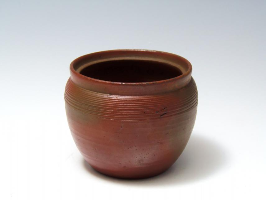 城南骨董-備前焼 種壺 13代 木村長十郎友敬 木村貫一 19