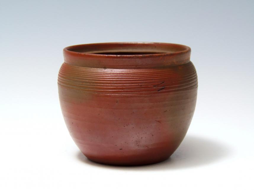 城南骨董-備前焼 種壺 13代 木村長十郎友敬 木村貫一 19