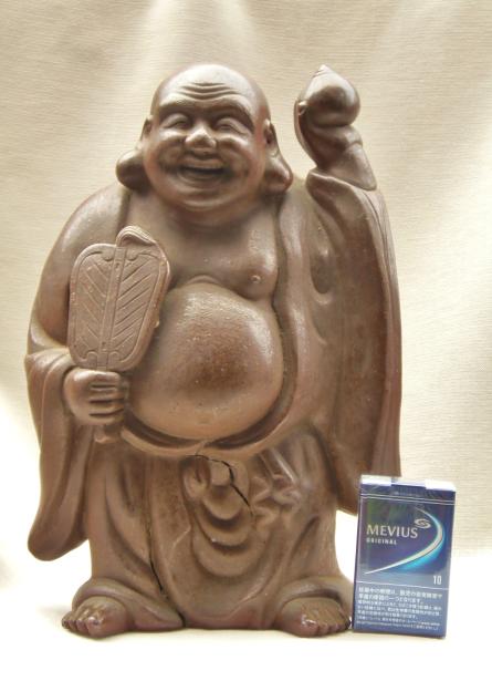 古備前焼の布袋様置物