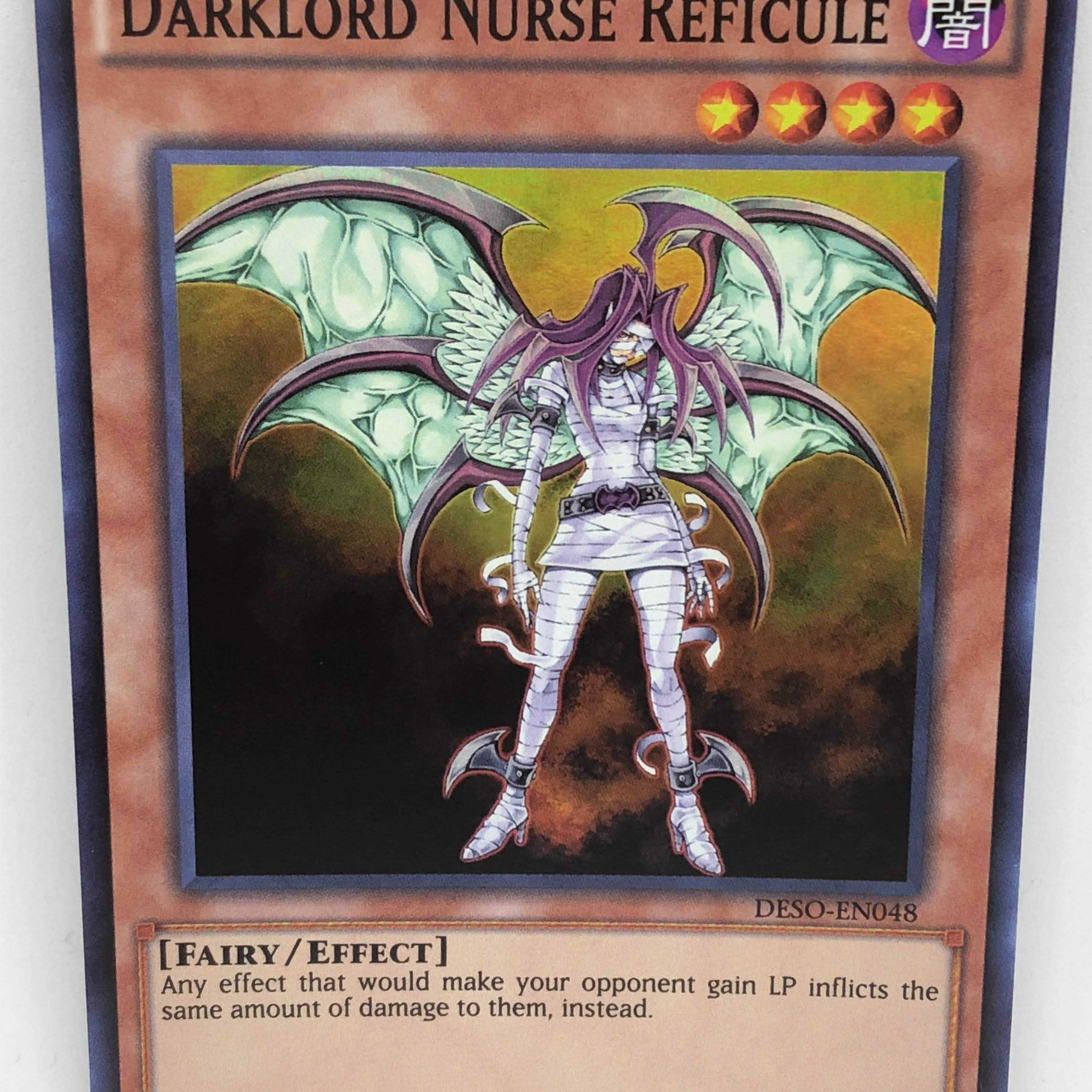 遊戯王 英語 堕天使ナース－レフィキュル DESO 1st スーパー スー 1枚