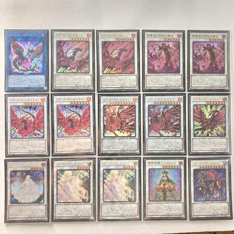 本格構築【ローズドラゴン】デッキ＆二重スリーブ 《 夜薔薇の黒騎士