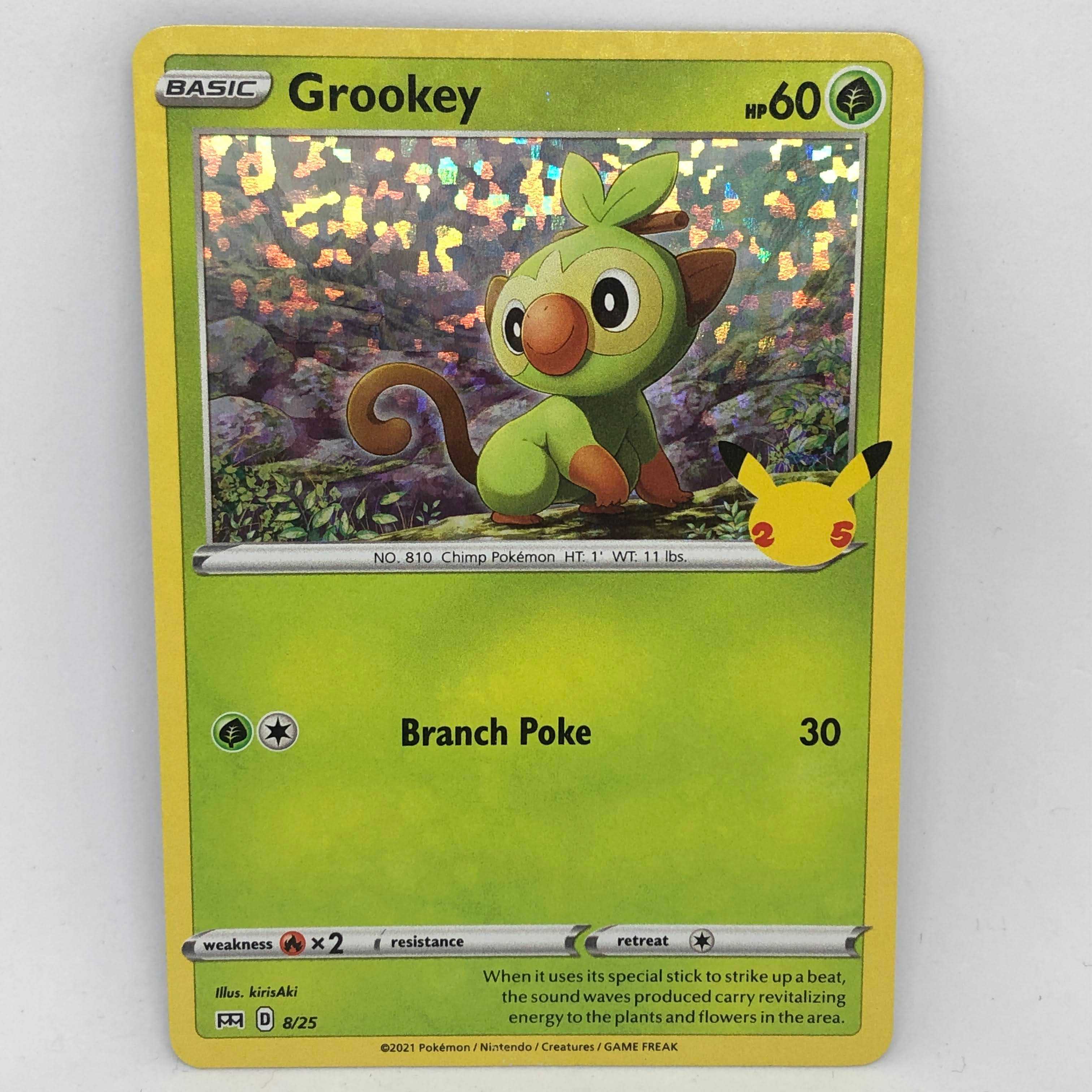 ポケモンカード 海外 マクドナルド限定 サルノリ ホロ 25周年 プロモ