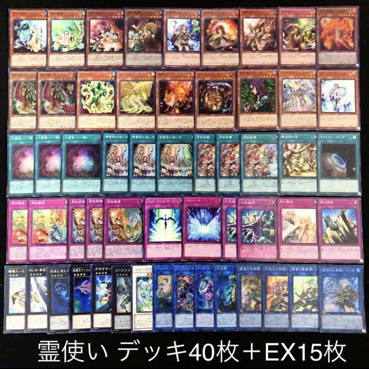 遊戯王 霊使い デッキ40枚 EX15枚 構築済み 憑依装着 リンク