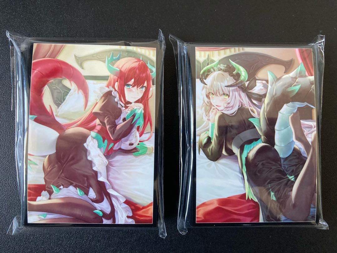 セット】遊戯王 ドラゴンメイド チェイム ティルル スリーブ 冬コミの