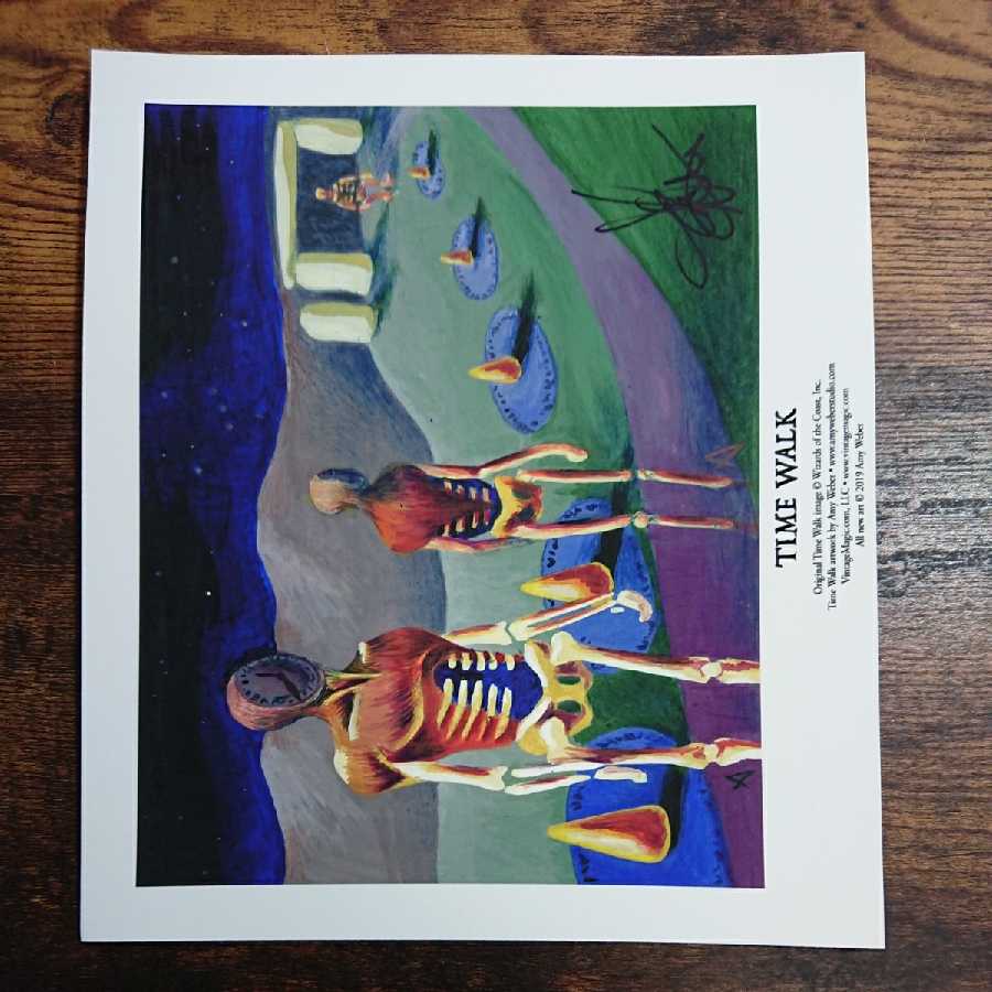 Time Walk》Amy サイン入りアートプリント/複製原画 1枚の通販