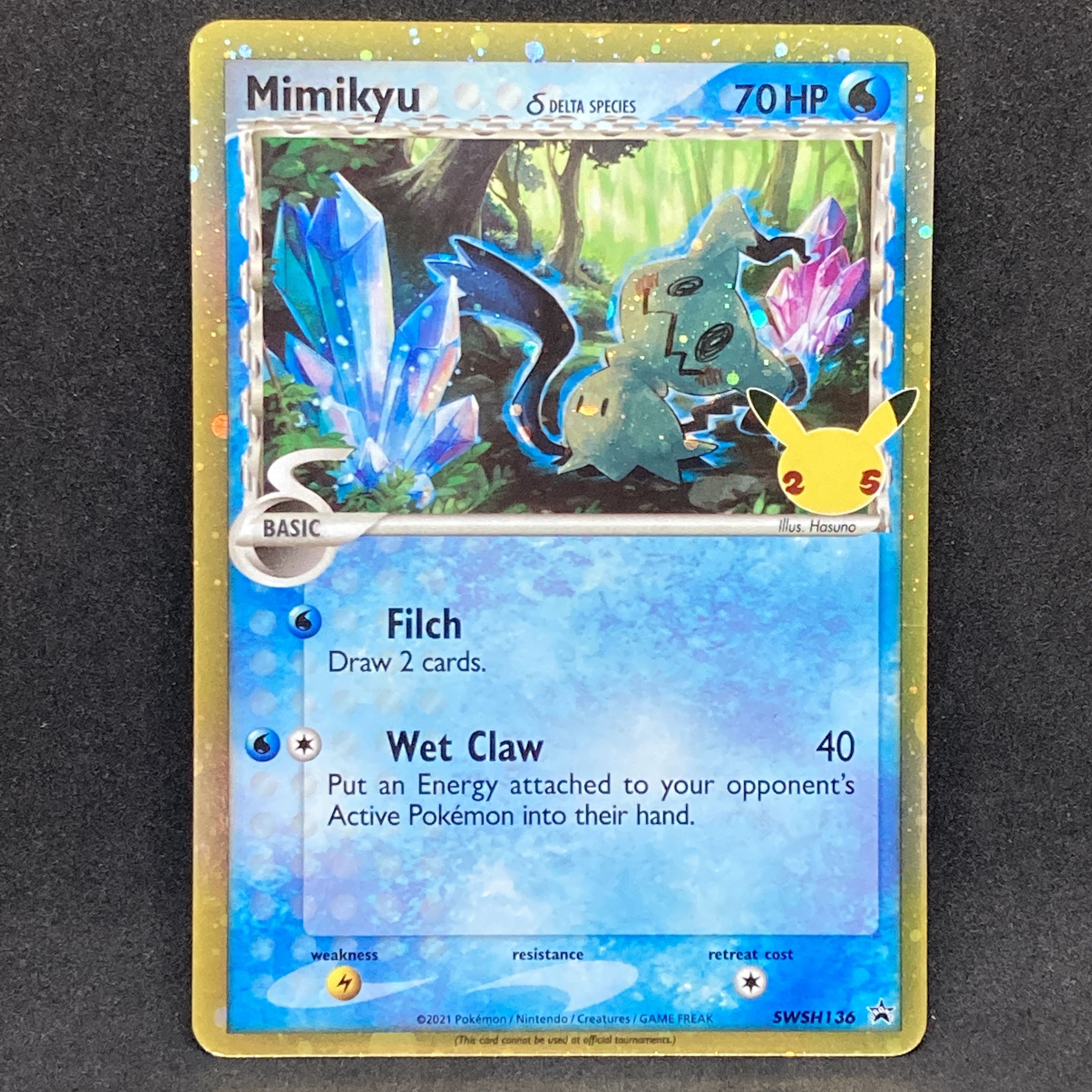 ポケモンカード 海外 ミミッキュδ-デルタ種 プロモ 英語 25th 25周年 1