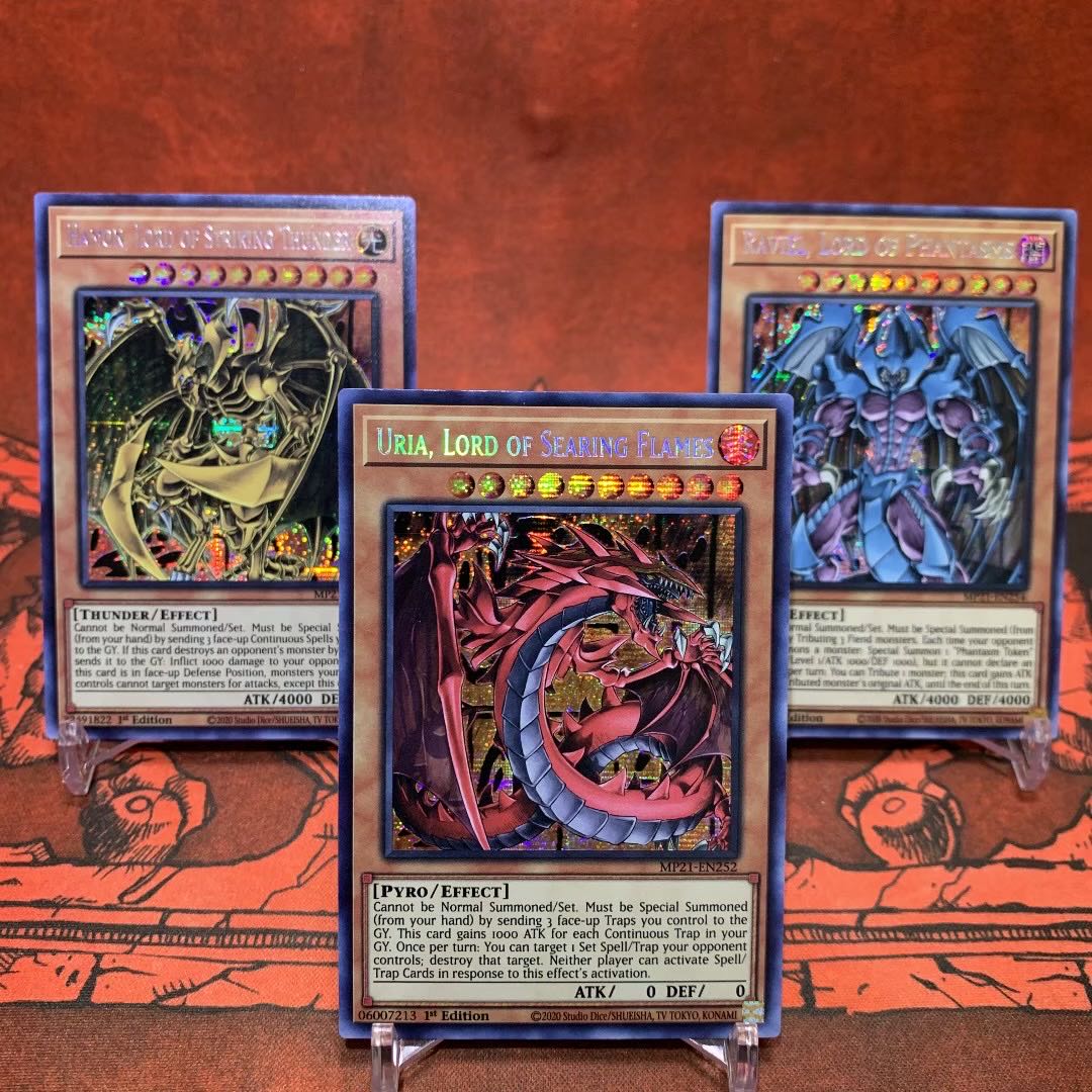 遊戯王 ウリア ハモン ラビエル レリーフ 泰 亜版 アジア版 英語 英語