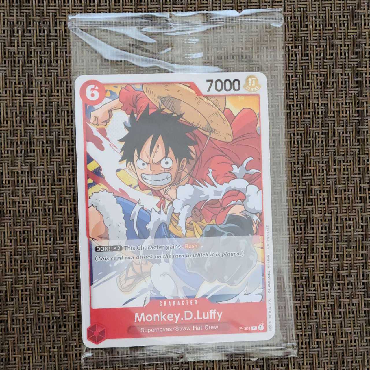 海外限定 未開封 ワンピースカードゲーム 英語版 ルフィ プロモカード