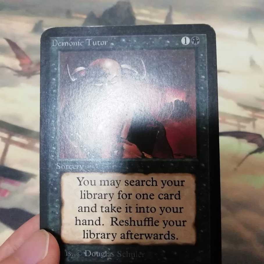 悪魔の教示者/Demonic Tutor LEA アルファ α 1枚の通販 たるも＠値段